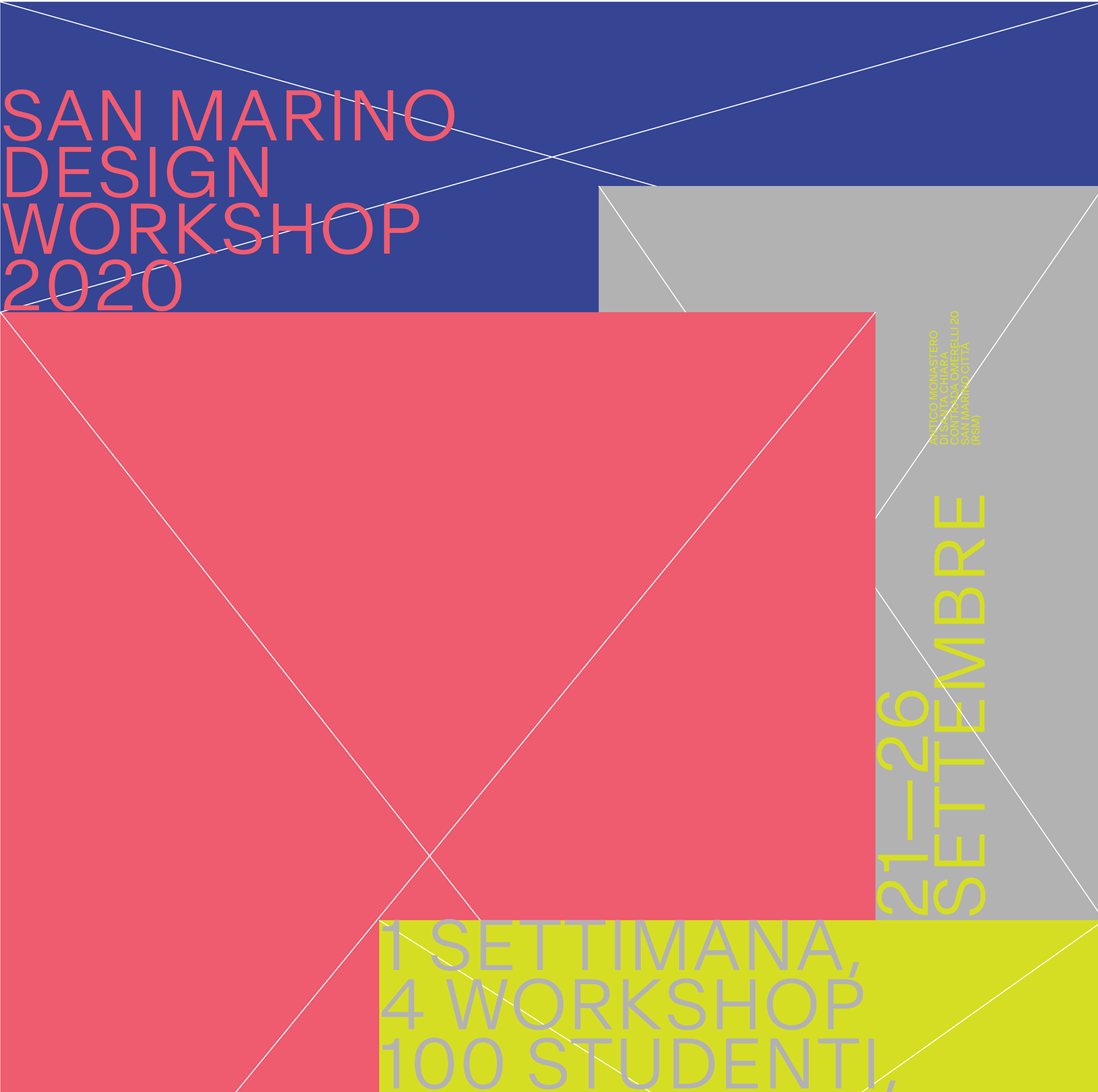 San Marino Design Workshop 2020: Neighborhood design